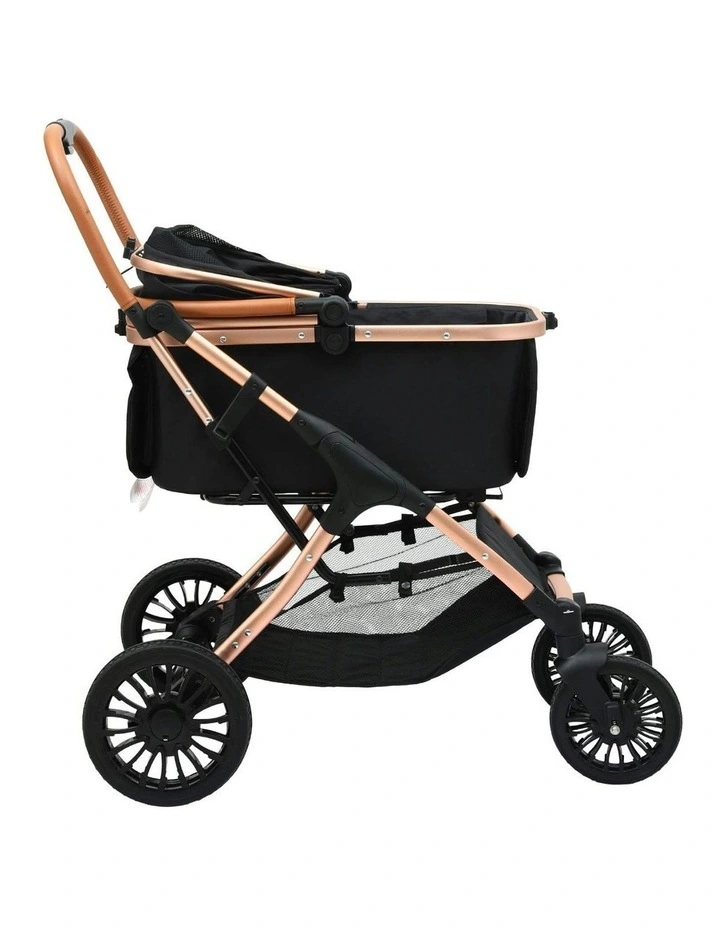 4 Wheels Pet Stroller in Black image 2