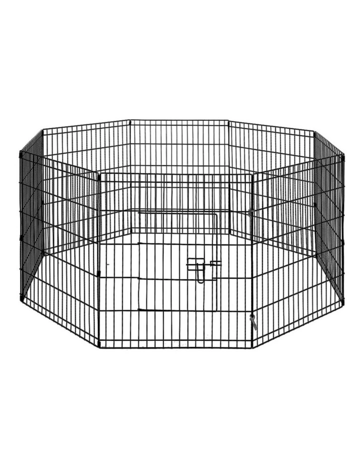 8 Panel Dog Playpen 2x30" in Black image 1
