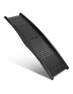 Car SUV Ladder Travel Foldable Portable Dog Ramp Pet Stairs Steps in Black