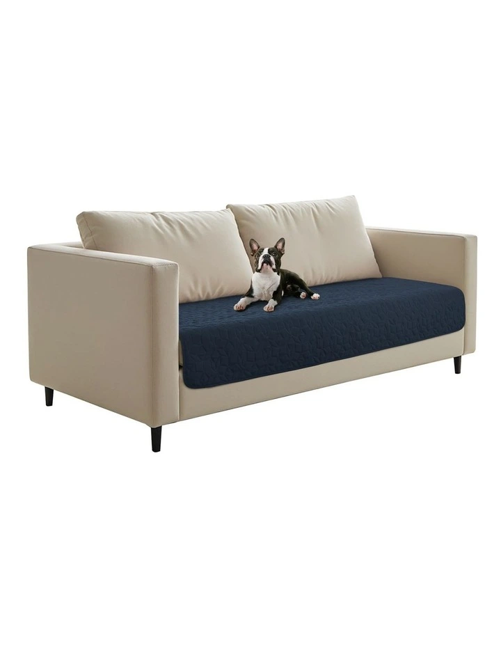 Sofur Waterproof Dog 2 Seater Couch Cover Protector 76x178cm in Midnight Blue image 3