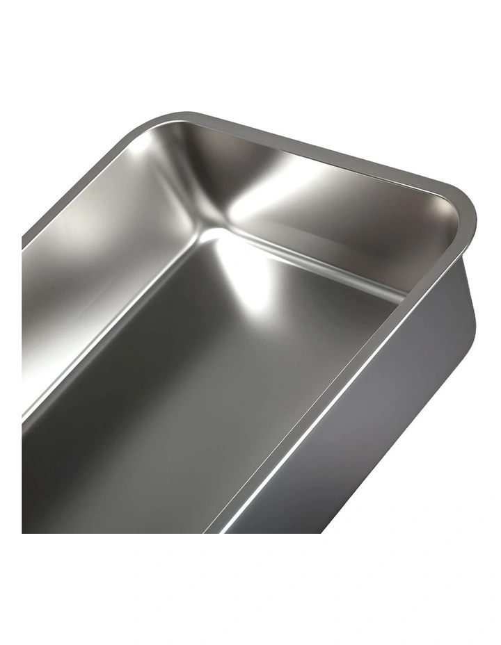 Pawz Stainless Steel Cat Litter Box Large Semi-Enclosed Easy Clean image 4