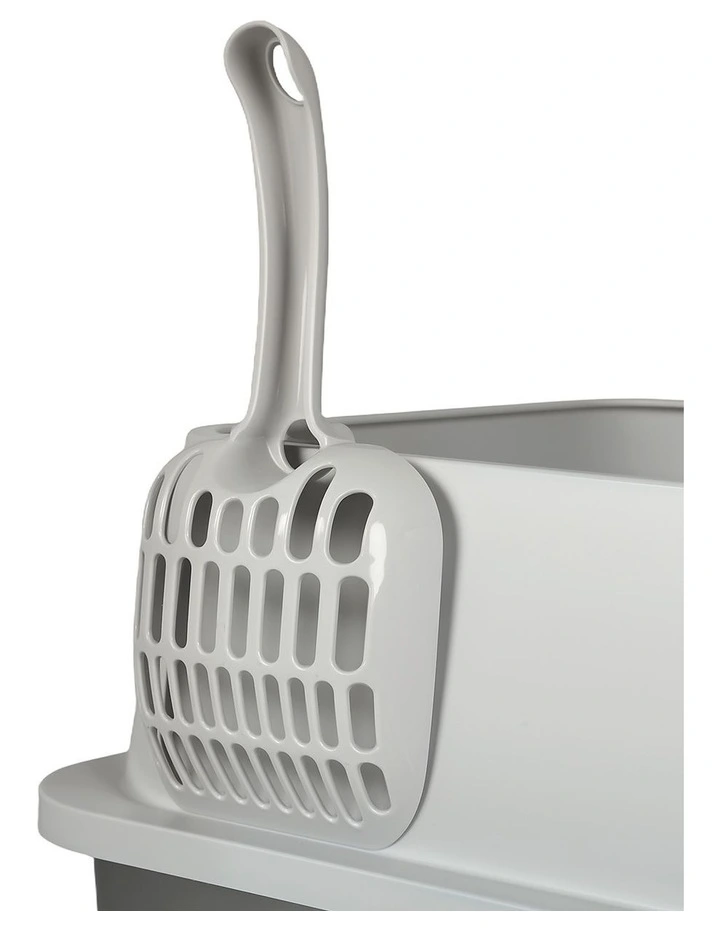 Pawz Stainless Steel Cat Litter Box Large Semi-Enclosed Easy Clean image 6