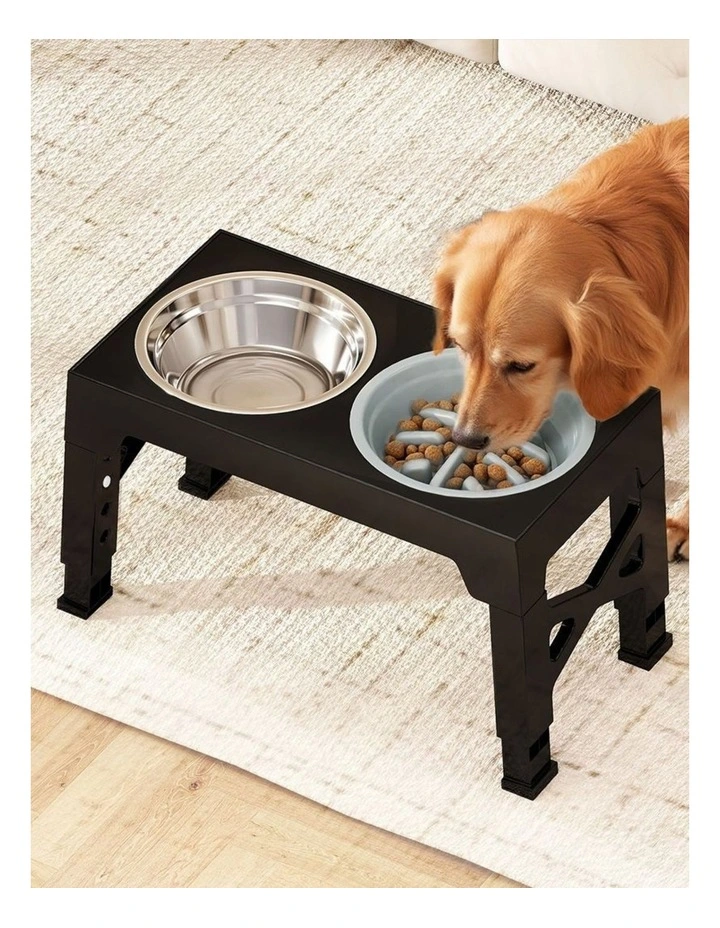 Pawz Elevated Pet Feeder 3-Bowl Adjustable Height Stand image 7