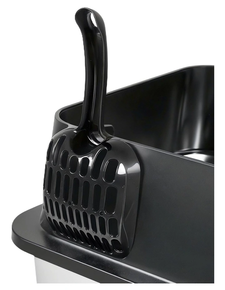 Pawz Stainless Steel Cat Litter Box Large Enclosed Removable Toilet image 5