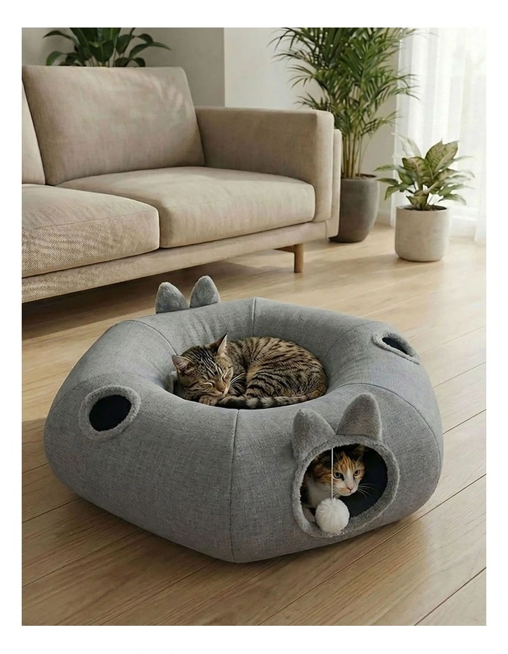 Pawz Large Cat Tunnel Bed Interactive Multi-functional Playhouse image 7