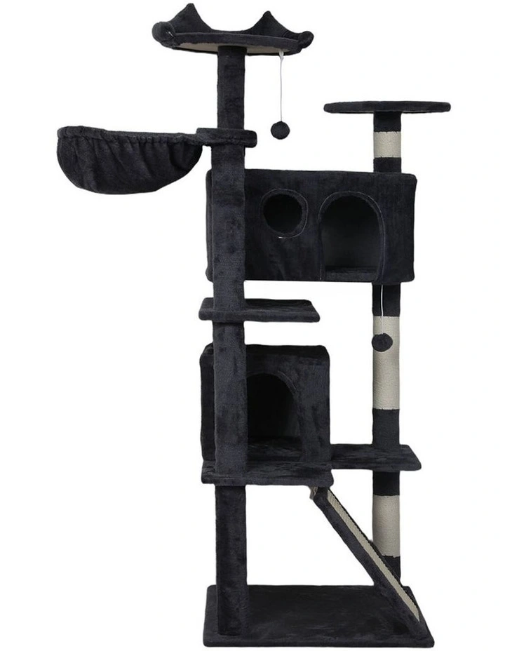 Pawz Cat Tree Tower Scratching Post Climbing House Bed 145cm image 2