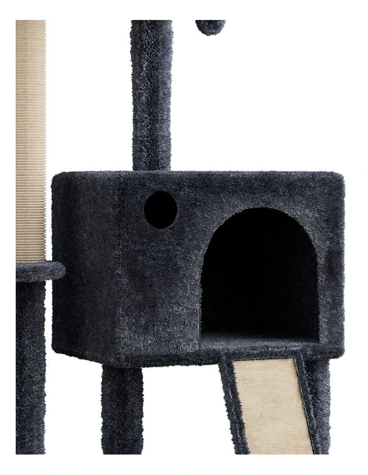 Pawz Cat Tree Wood Scratching Post Hammock Floor-to-Ceiling image 6