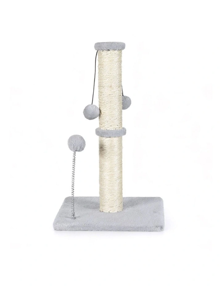 Pawz Cat Scratcher Tower Natural Sisal Kitten 3 Ball Toys 51cm image 2