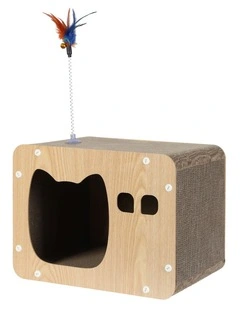 Pawz Cat Scratcher Board Bed Cardboard Catnip Toy Mat Recyclable