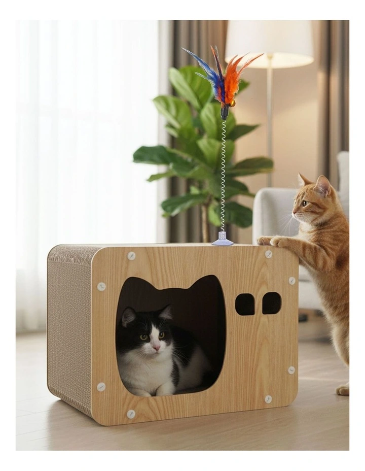 Pawz Cat Scratcher Board Bed Cardboard Catnip Toy Mat Recyclable image 7