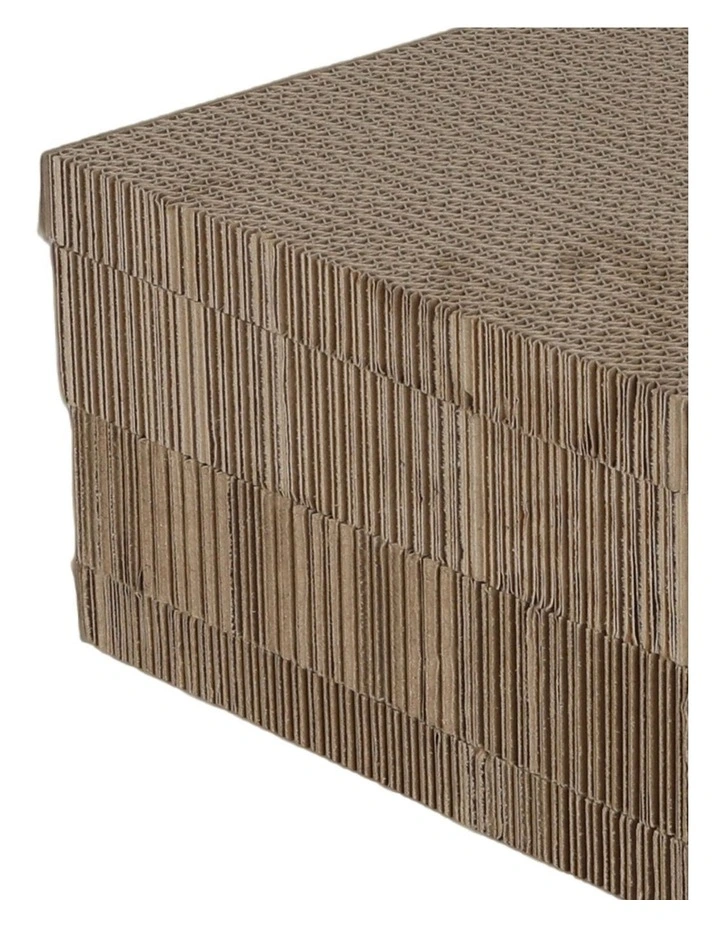 Pawz 4-Pack Cat Scratcher Board Double-Sided Stackable Cardboard image 5