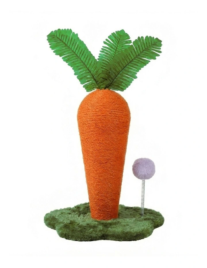 Pawz Cute Carrot Cat Scratching Post image 1