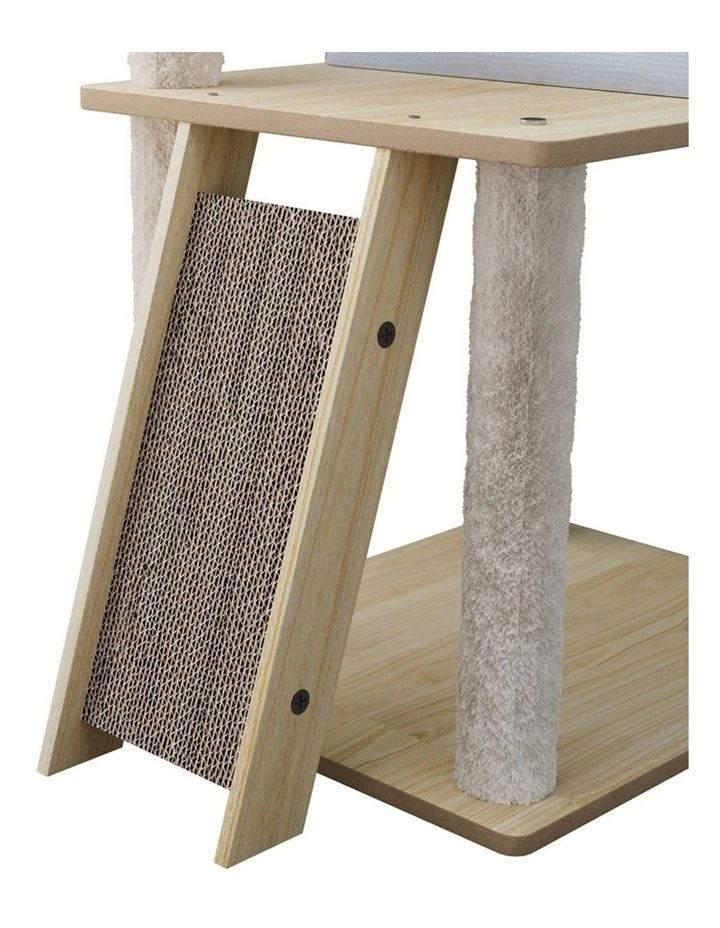 Pawz Cat Tree Tower Wood Scratching Post Condo 120cm image 5