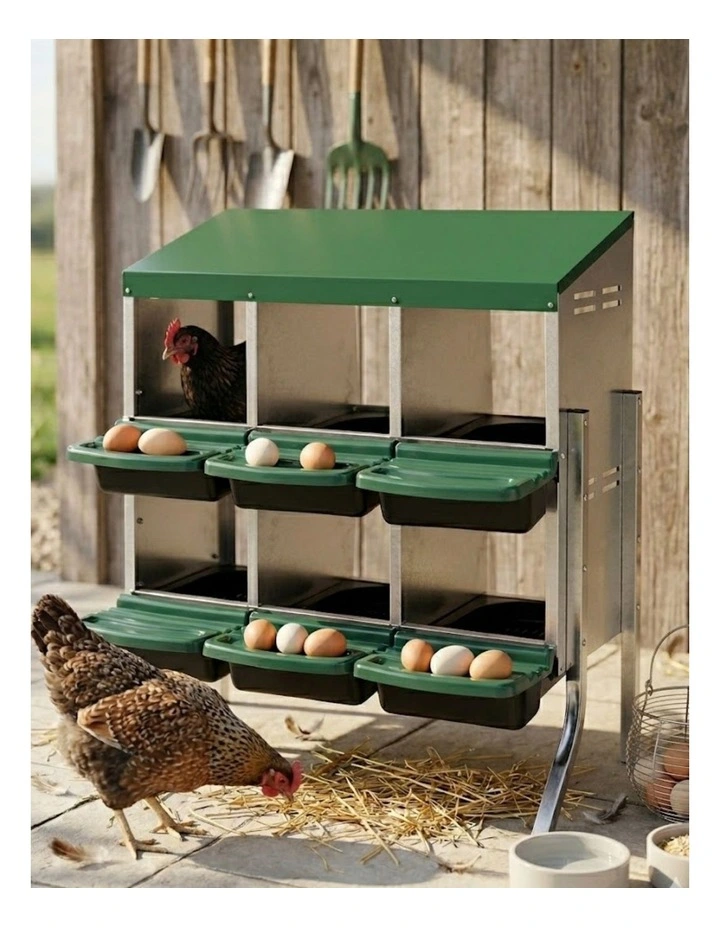 Pawz Chicken Hen Egg Nesting Box Roll-Away 6-Hole 2-Layer image 7
