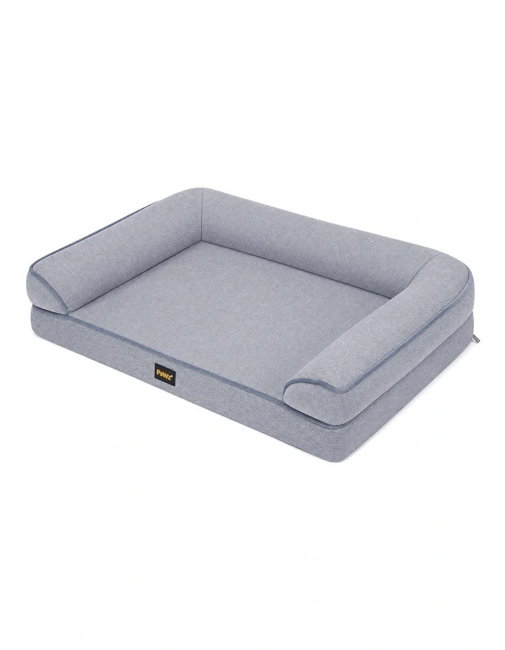 Pawz Cooling Orthopedic Dog Bed Waterproof Lining Washable Memory Foam Grey XL image 1