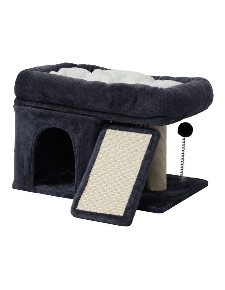 Pawz Cat Tree Tower Large Perch Condo Scratcher Removable Mat image 1