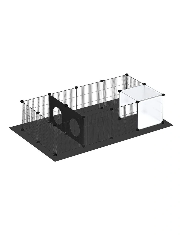Pawz DIY Pet Playpen Guinea Pig Small Animal Cage 16 Panels image 1