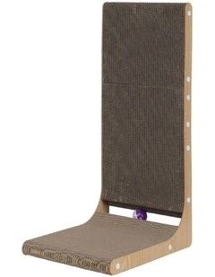 Pawz Cat Scratcher Board Bed L-Shaped Cardboard Toy 68cm