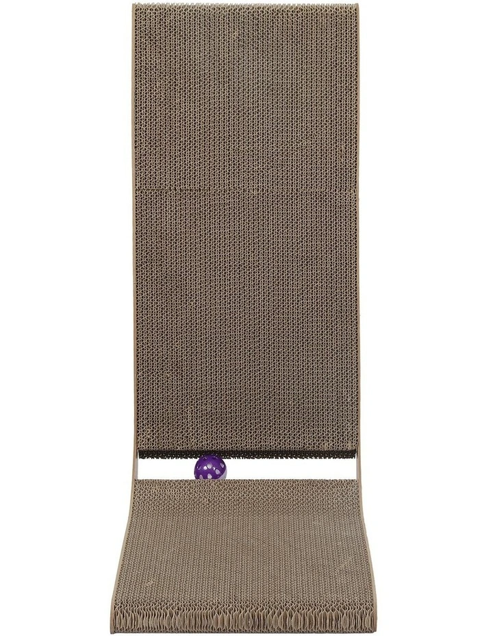 Pawz Cat Scratcher Board Bed L-Shaped Cardboard Toy 68cm image 2