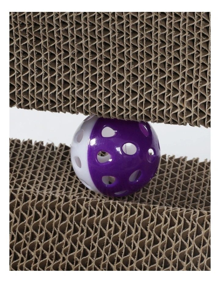 Pawz Cat Scratcher Board Bed L-Shaped Cardboard Toy 68cm image 4