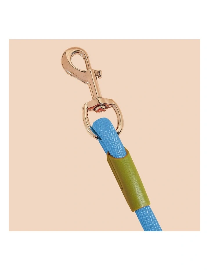 SOGA 2X 220cm Hands Free Double Ended Dog Leash Pet Training Blue image 5