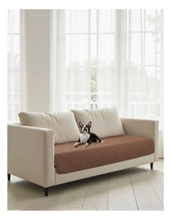 Charlie's Sofur Waterproof Dog 2 Seater Couch Cover Protector 76x178cm in Espresso