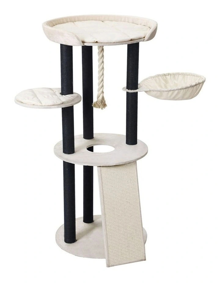 141cm Catsby Hampton Cat Tree Scratching Post Tower Pet Bed image 3