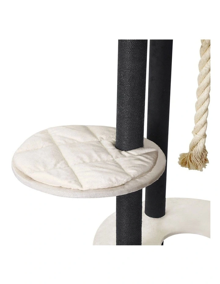 141cm Catsby Hampton Cat Tree Scratching Post Tower Pet Bed image 4