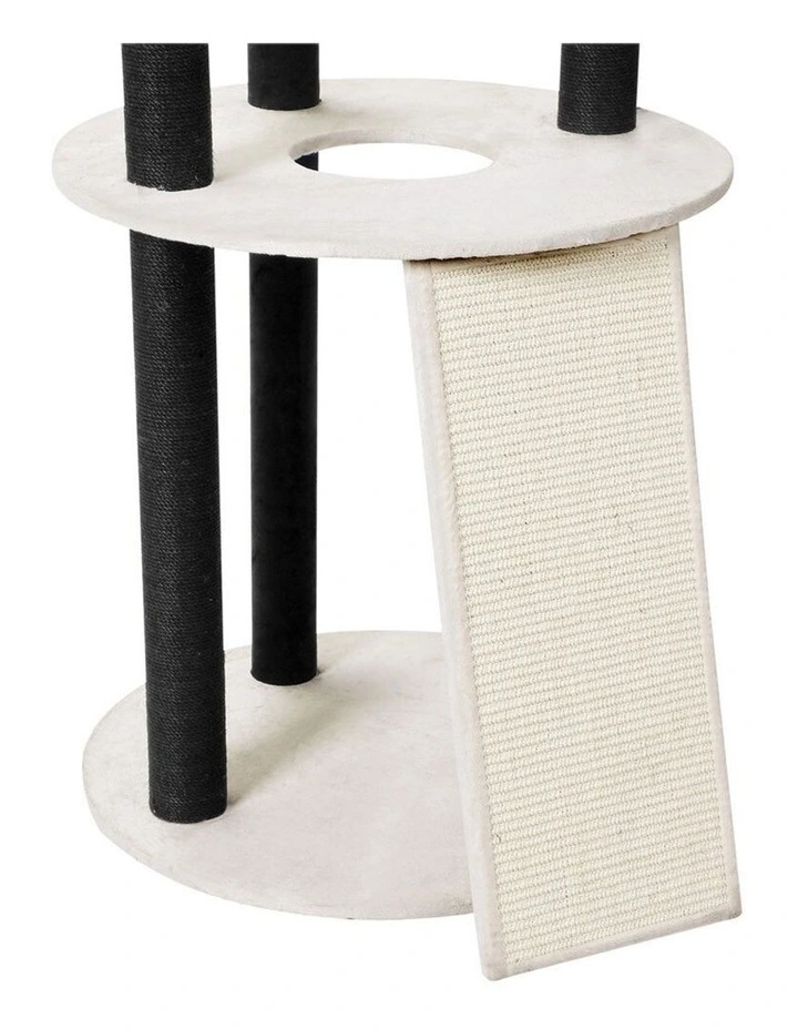 141cm Catsby Hampton Cat Tree Scratching Post Tower Pet Bed image 7