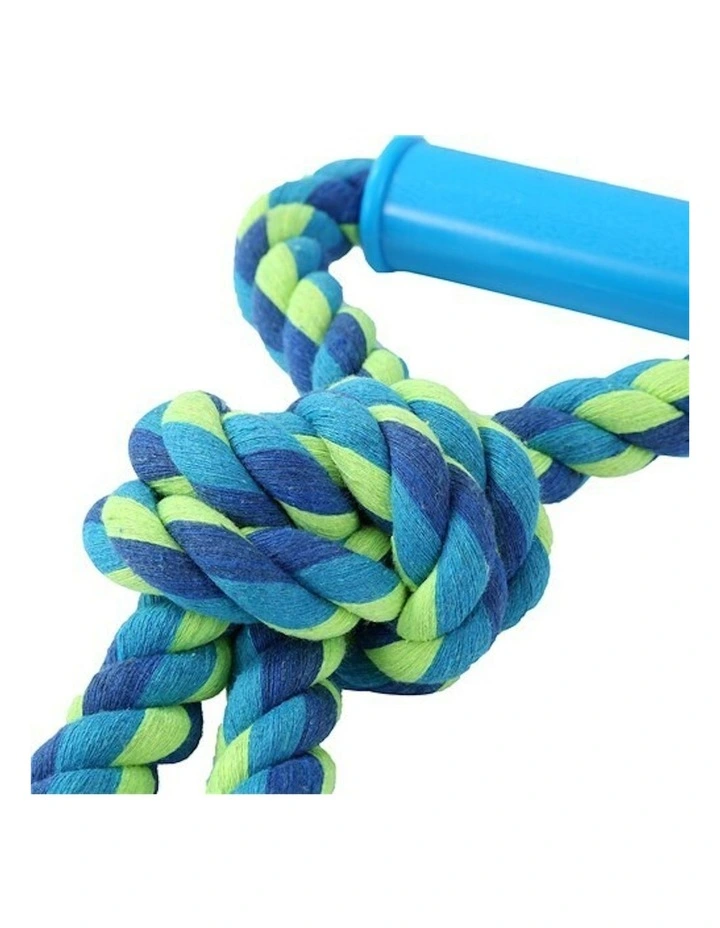 Paws & Claws Twin Knotted Rope Tugger 50cm x3 in Blue image 7