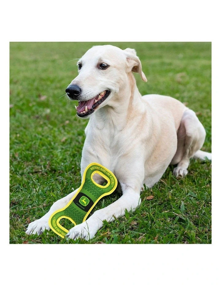 John Deere Licensed Pet Accessories Dog Nylon Web Binding Squeaker Tug Toy image 4