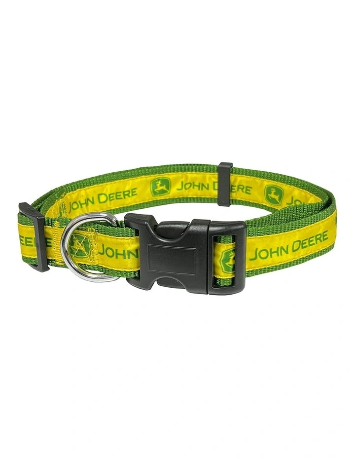 John Deere Pet Accessories Heavy-Duty Nylon Satin Dog Neck Collar - Medium image 1