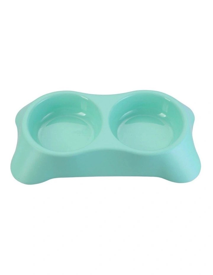 31cm Pets/Dogs Round Essentials Dual Bowl/Dishes/Feeders Assorted image 2