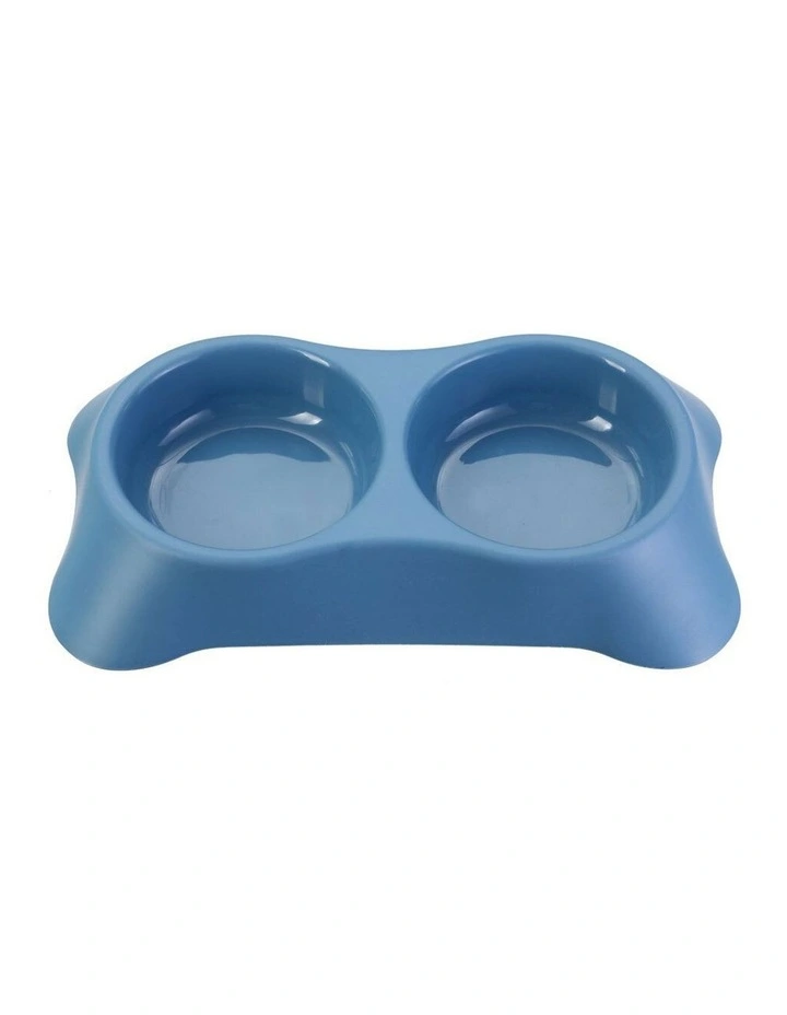 31cm Pets/Dogs Round Essentials Dual Bowl/Dishes/Feeders Assorted image 3