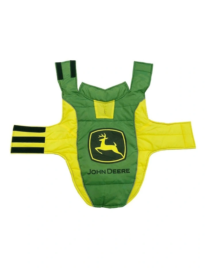 John Deere Pet Accessories Adjustable Water-Resistant Dog Puffer Vest - Small image 5