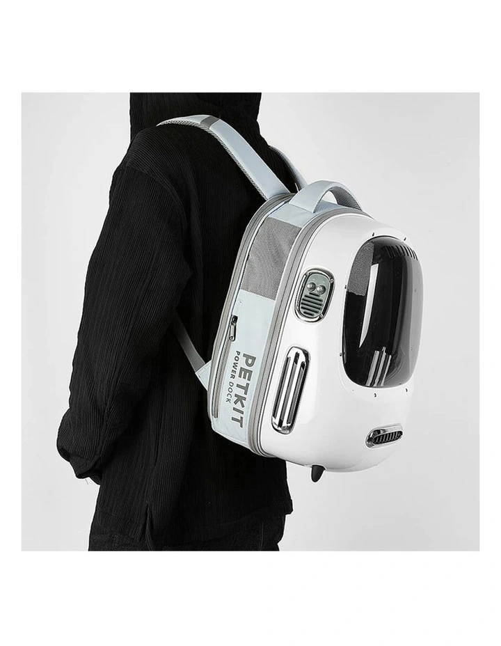 Petkit Breezy 2 Smart Cat 45cm Backpack Travel Portable Carry Bag Crme White image 3