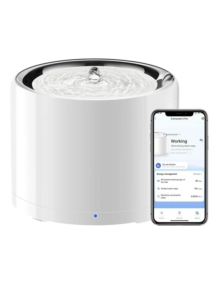 Petkit Eversweet 3 Pro Dog/Cat Wireless Smart Bluetooth Drinking Fountain 1.8L image 2
