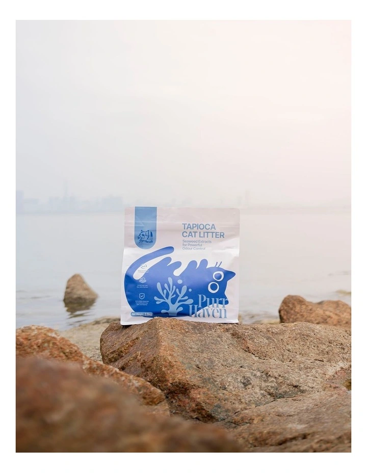 PurrHaven Tapioca Clumping Cat Litter 30kg 12 Pack Dust-Free Plant-Based Odour Neutraliser image 6