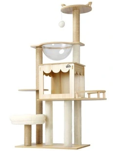 Alopet Cat Tree Scratching Post Tower Condo Scratchers Kitten Furniture 131cm