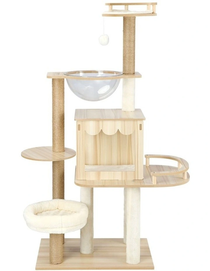 Alopet Cat Tree Scratching Post Tower Condo Scratchers Kitten Furniture 131cm image 2