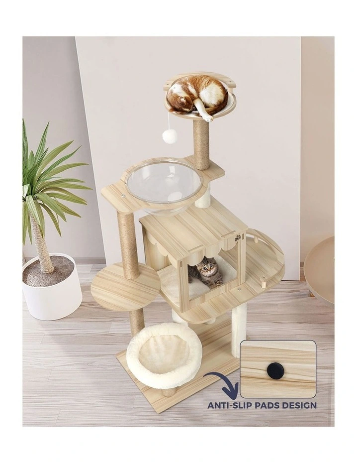 Alopet Cat Tree Scratching Post Tower Condo Scratchers Kitten Furniture 131cm image 5