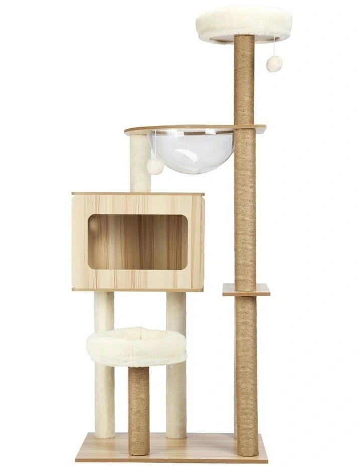 Alopet Cat Tree Tower Scratching Post Scratcher Cats Condo House Bed Furniture image 2
