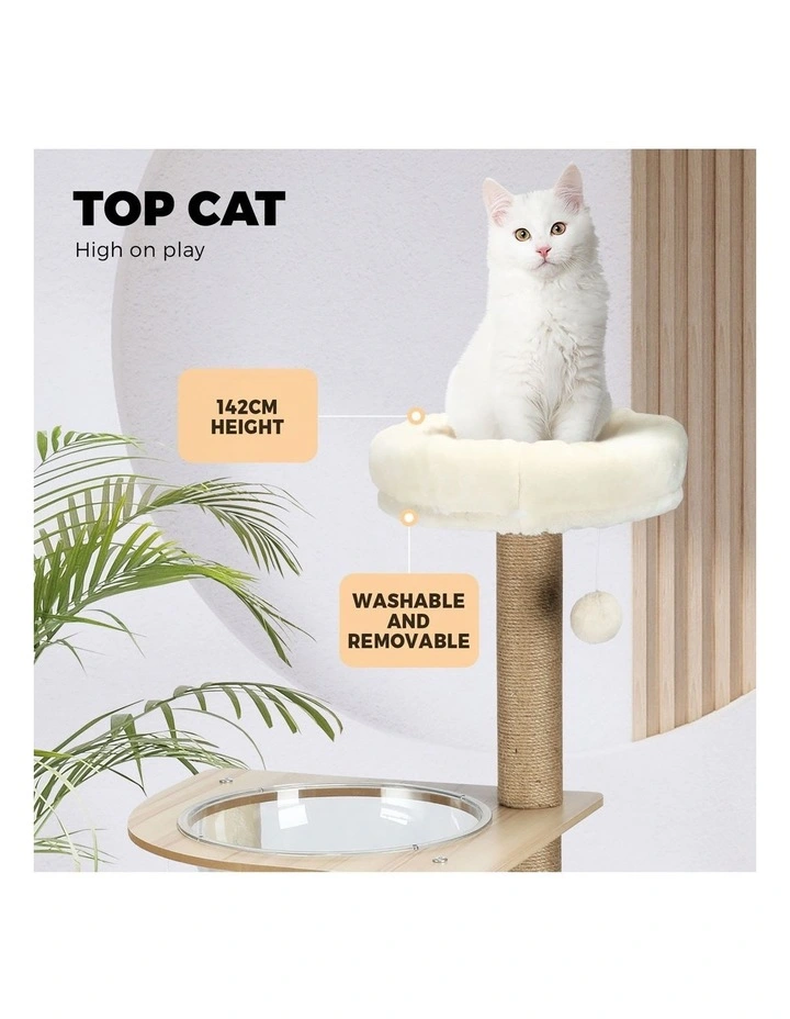 Alopet Cat Tree Tower Scratching Post Scratcher Cats Condo House Bed Furniture image 7