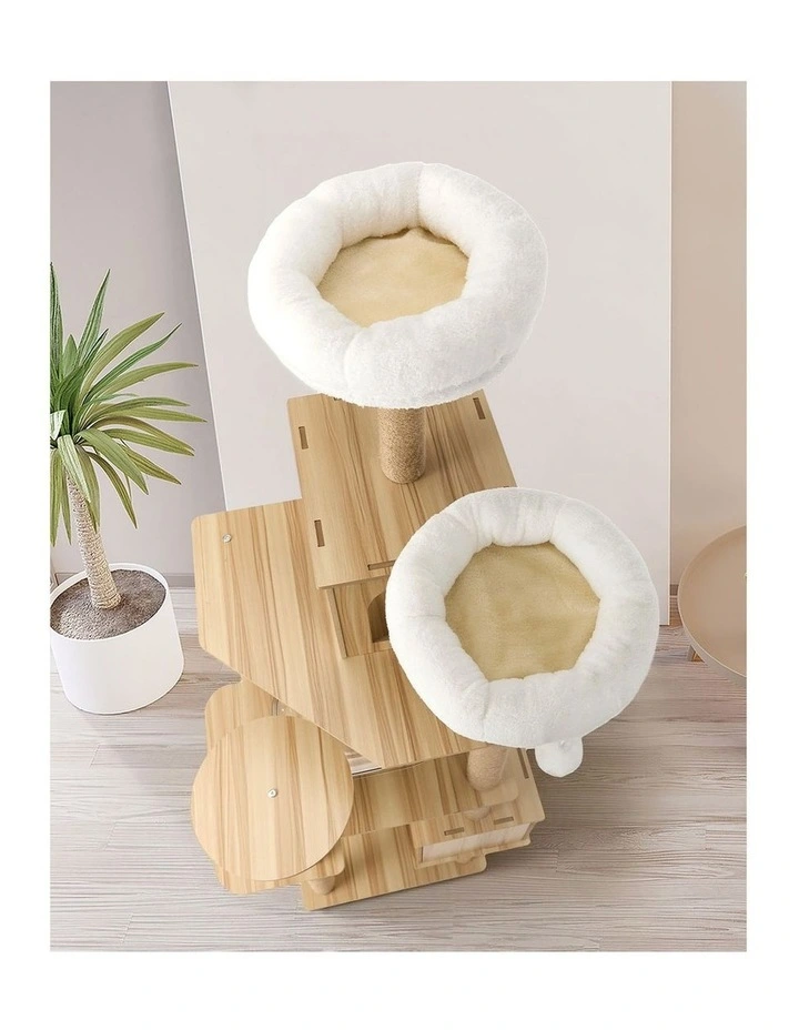 Alopet Cat Tree Tower Scratching Post Scratcher Cats Condo House Bed Wood 186cm image 5
