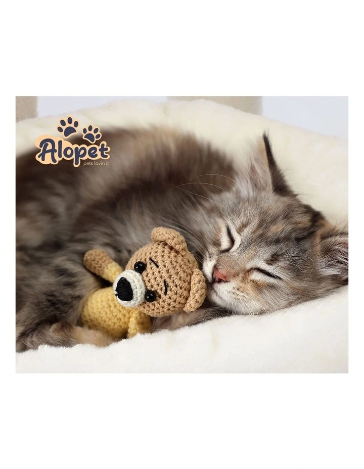 Alopet Cat Tree Scratching Post Scratcher Tower Wood Condo House Beds Furniture image 6