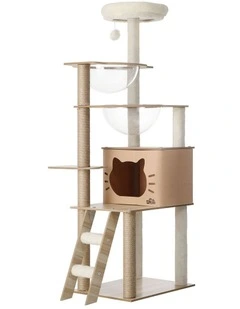 Alopet Cat Tree Tower Scratching Post Wood Scratcher Condo Detachable House