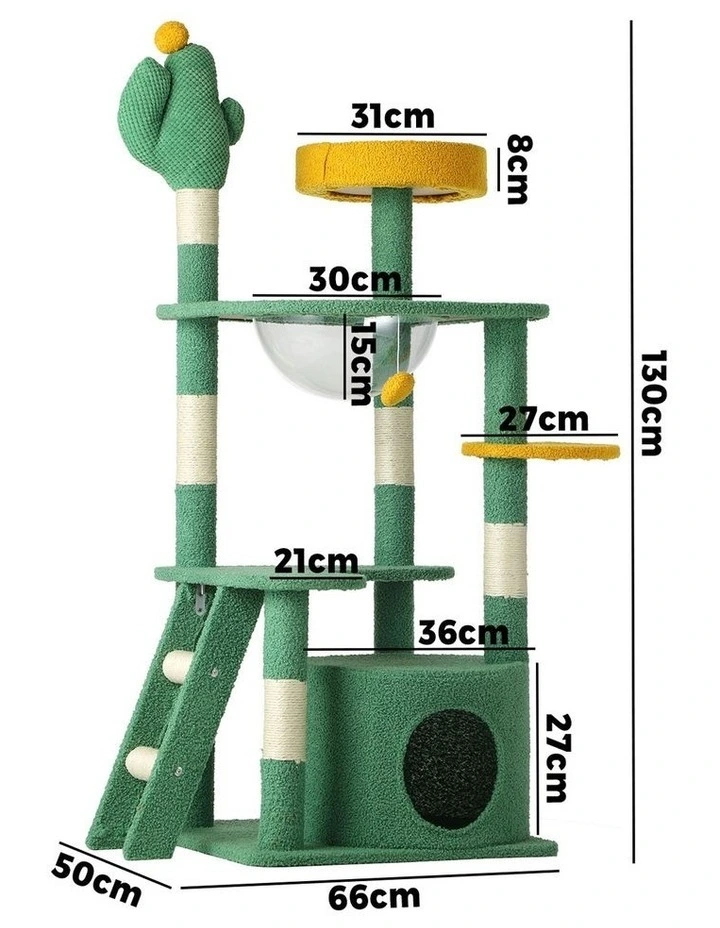 Alopet Cat Tree Tower Scratching Post 130cm Furniture Scratcher Pet Condo House image 3