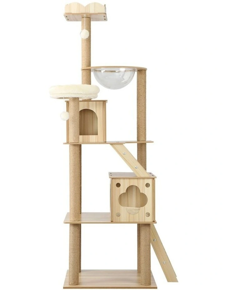 Alopet Cat Tree Scratching Post Scratcher Tower Wood Condo House Bed Large 190CM image 2