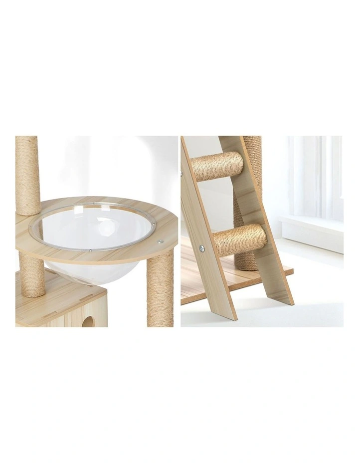 Alopet Cat Tree Scratching Post Scratcher Tower Wood Condo House Bed Large 190CM image 7
