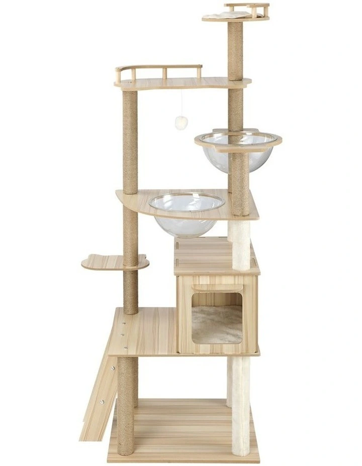 Alopet Cat Tree Scratching Post Scratcher Tower Wood Condo House Bed Large 174CM image 2
